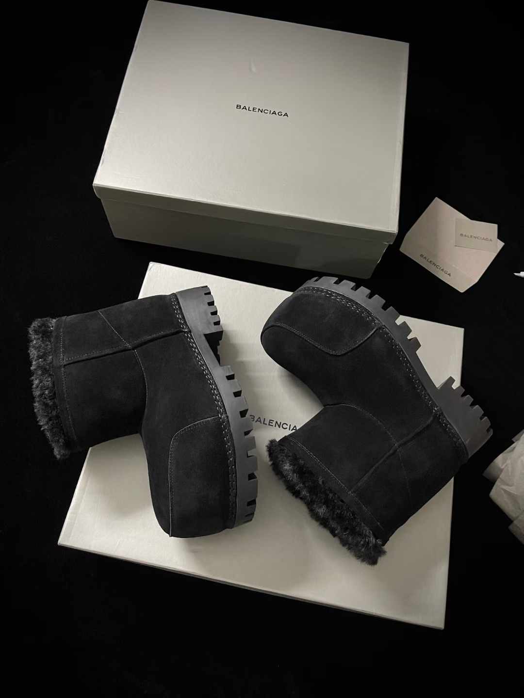 Balenciaga Fur Boot