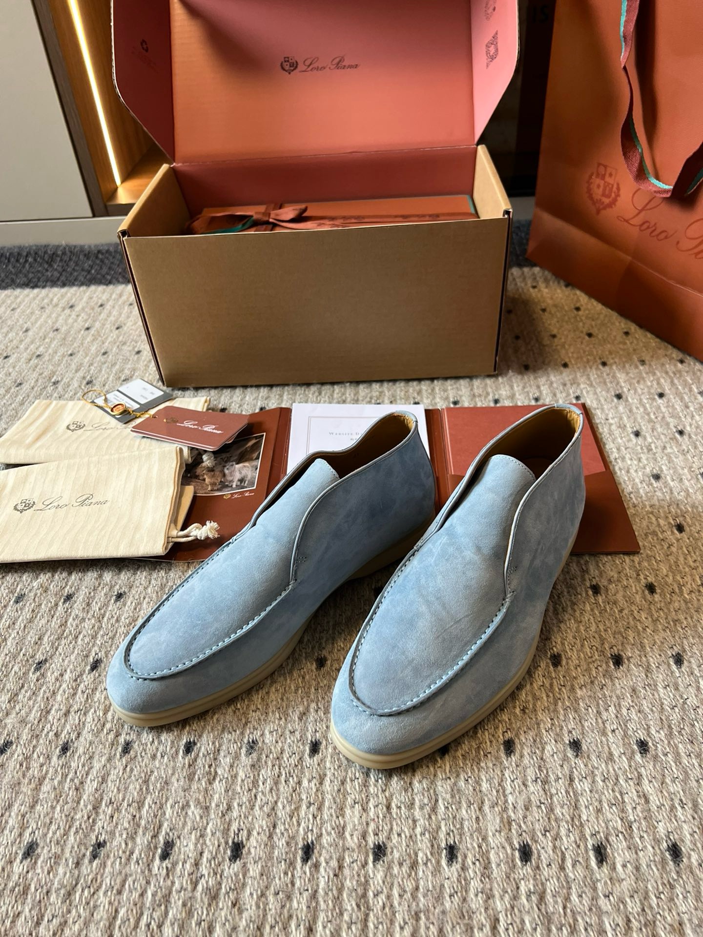 Prada Suede And Shearling Mules