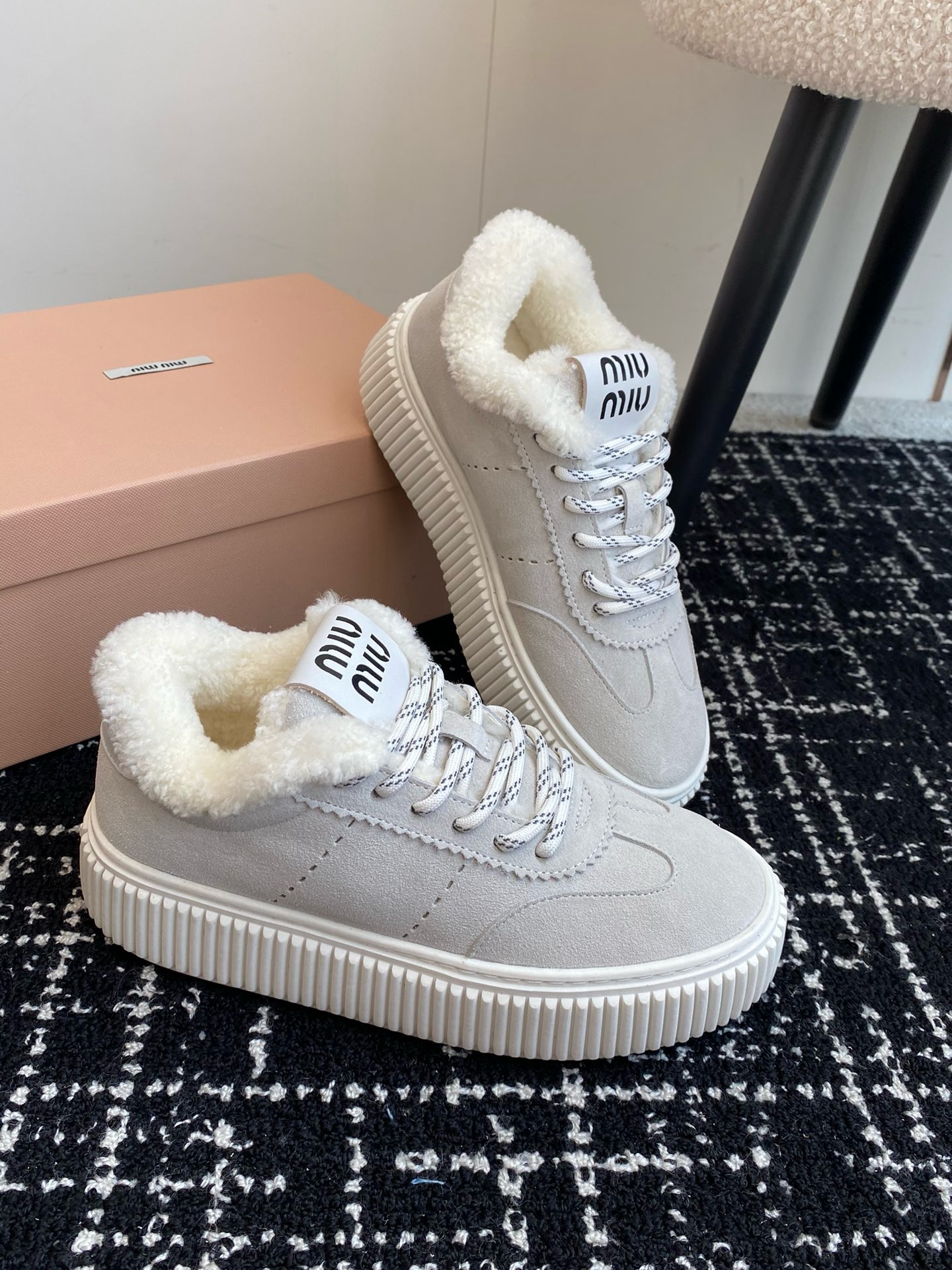 Prada Leather Lace-Up Boots