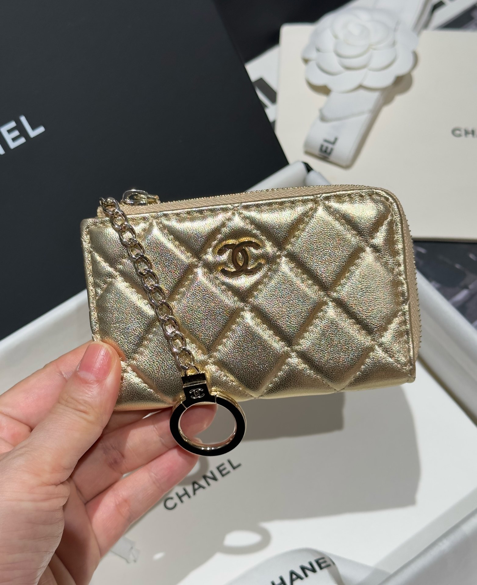 Chanel Zipped Card Holder