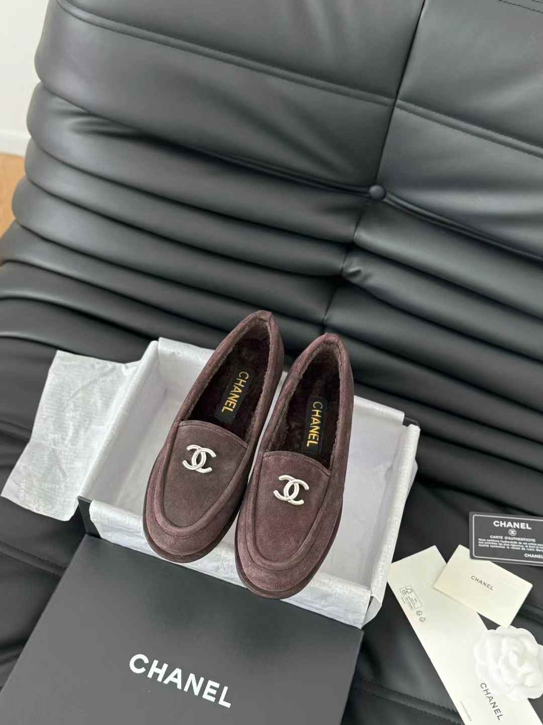 Chanel Suede Loafers