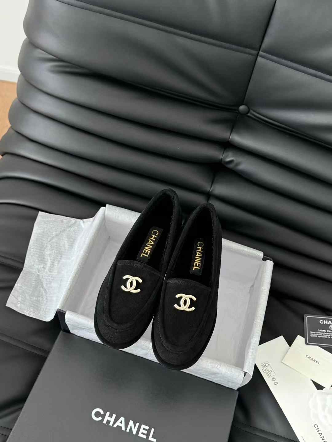 Chanel Suede Loafers