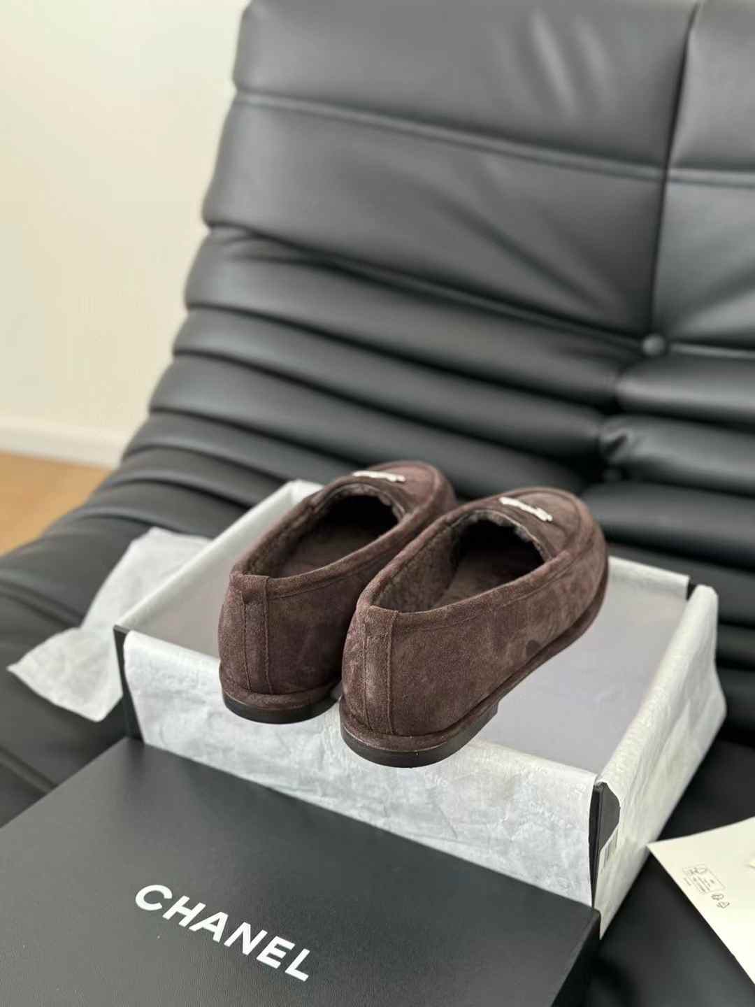 Chanel Suede Loafers Chanel Suede Loafers