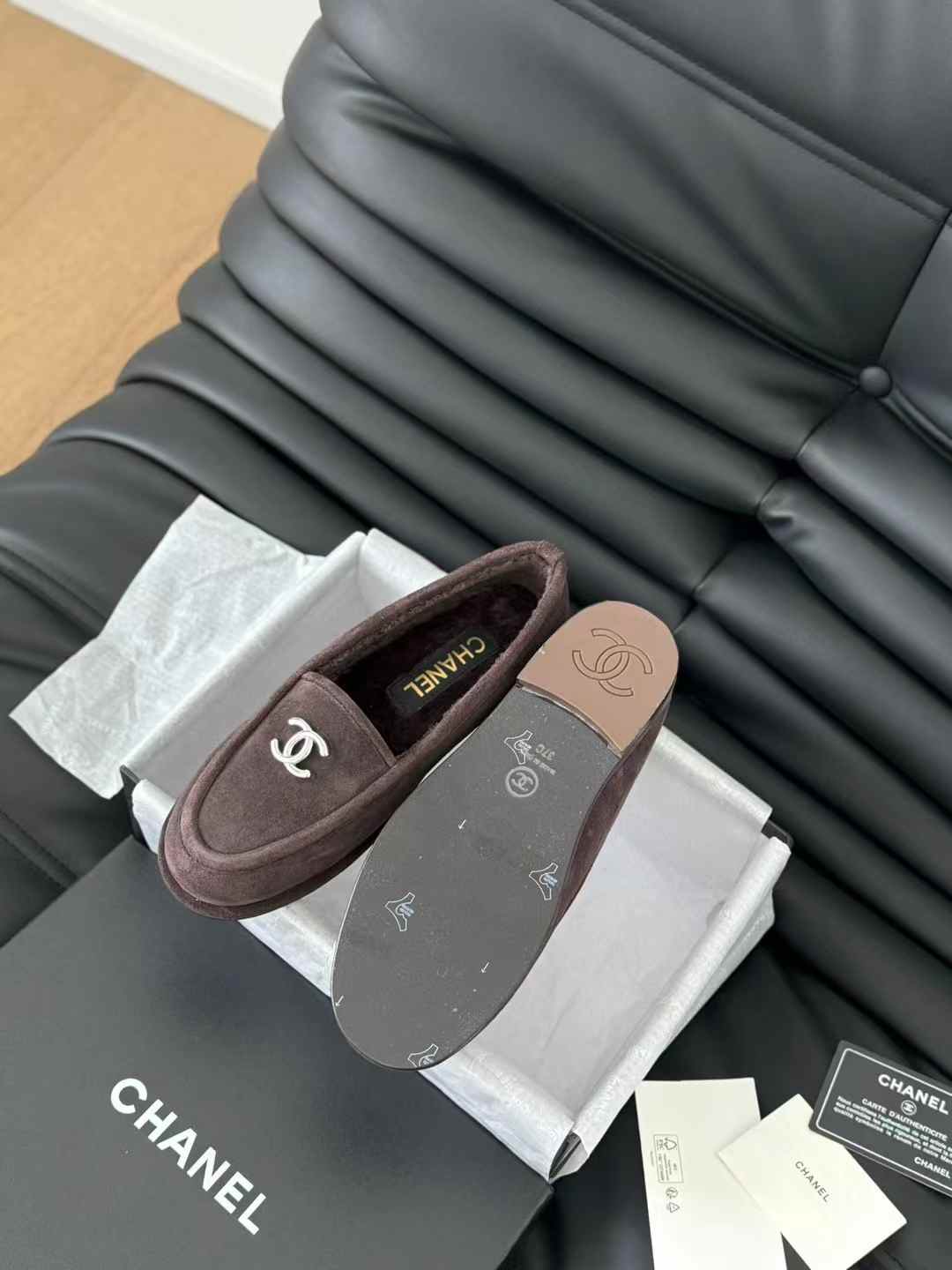 Chanel Suede Loafers Chanel Suede Loafers