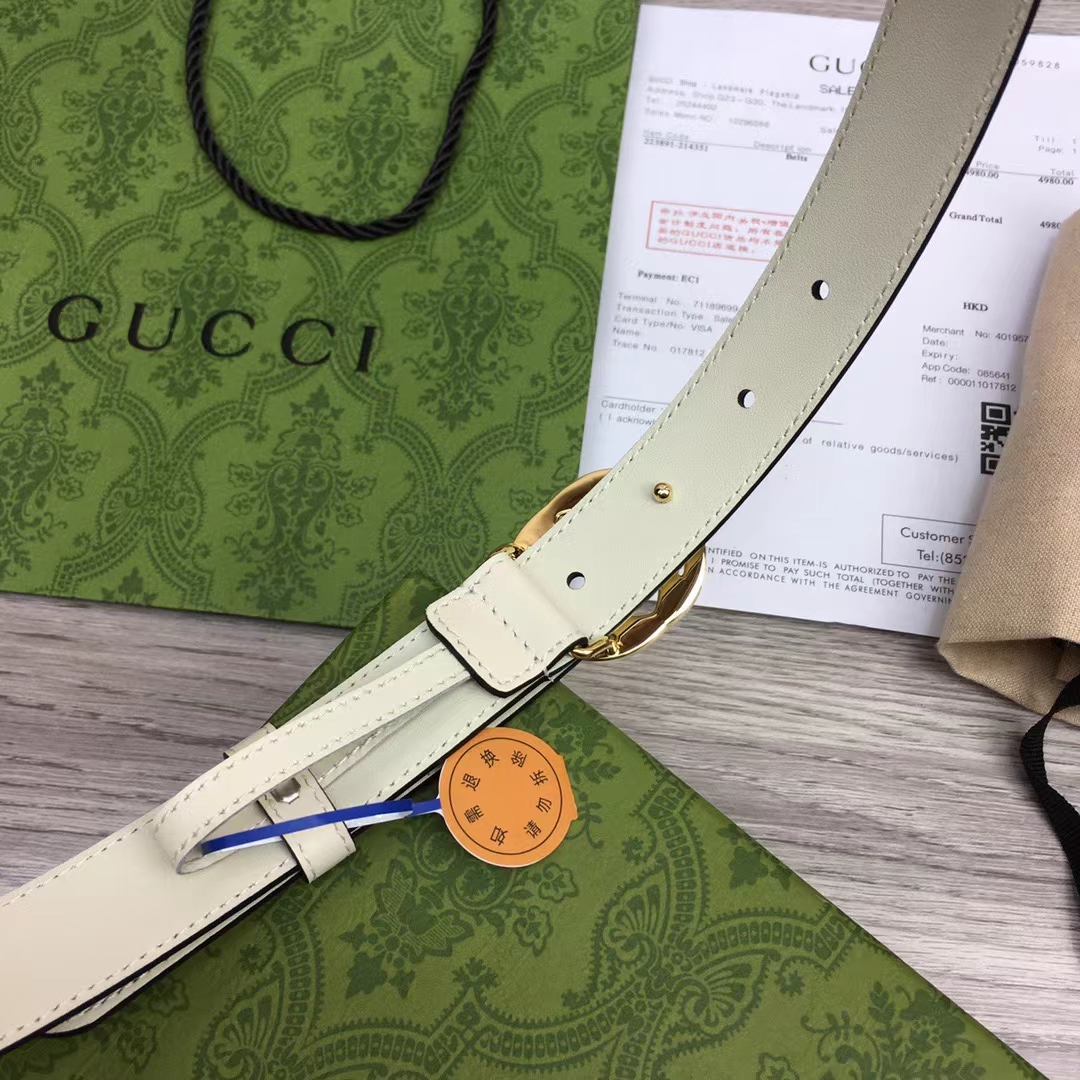 Gucci Belt With Interlocking G Buckle Gucci Belt With Interlocking G Buckle