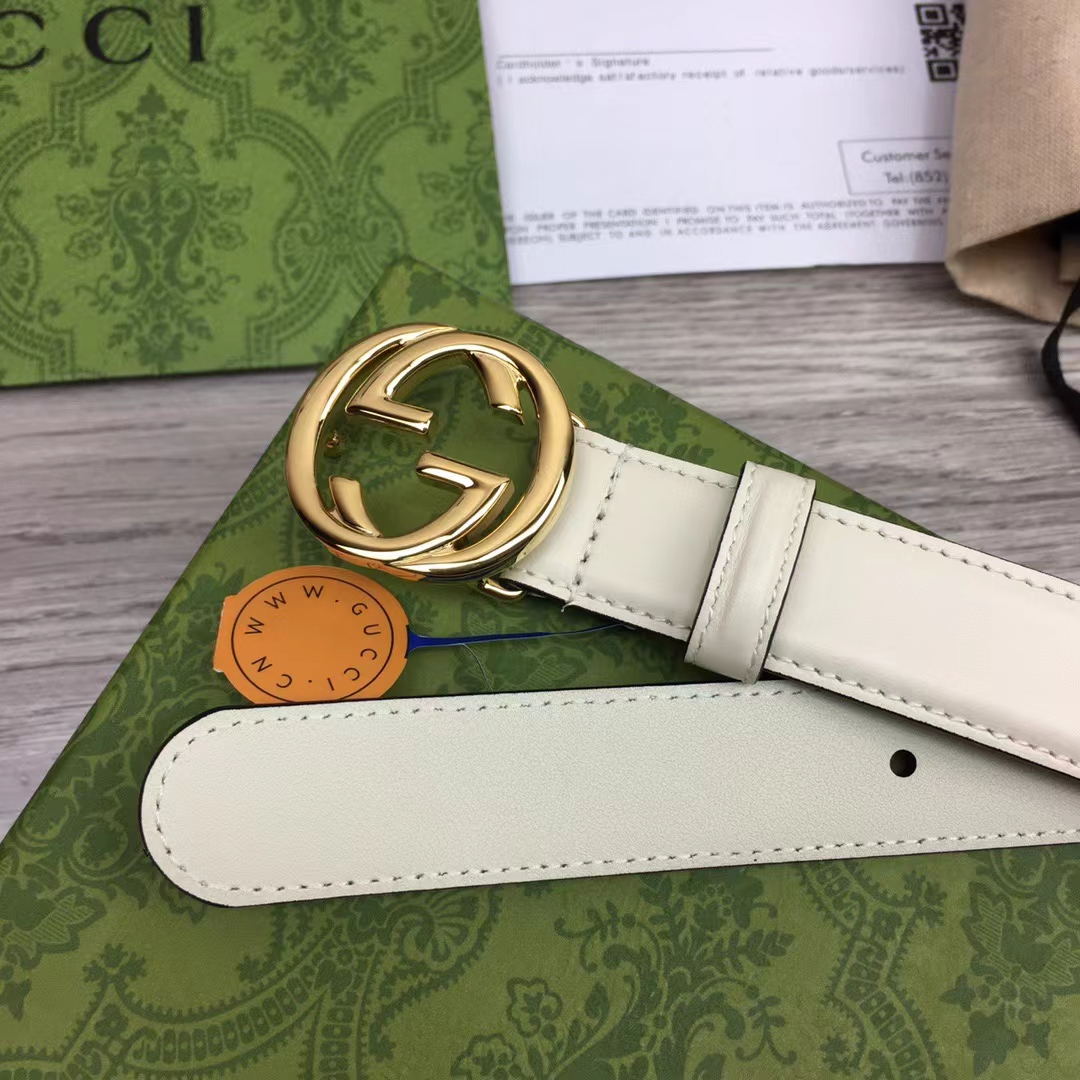 Gucci Belt With Interlocking G Buckle Gucci Belt With Interlocking G Buckle