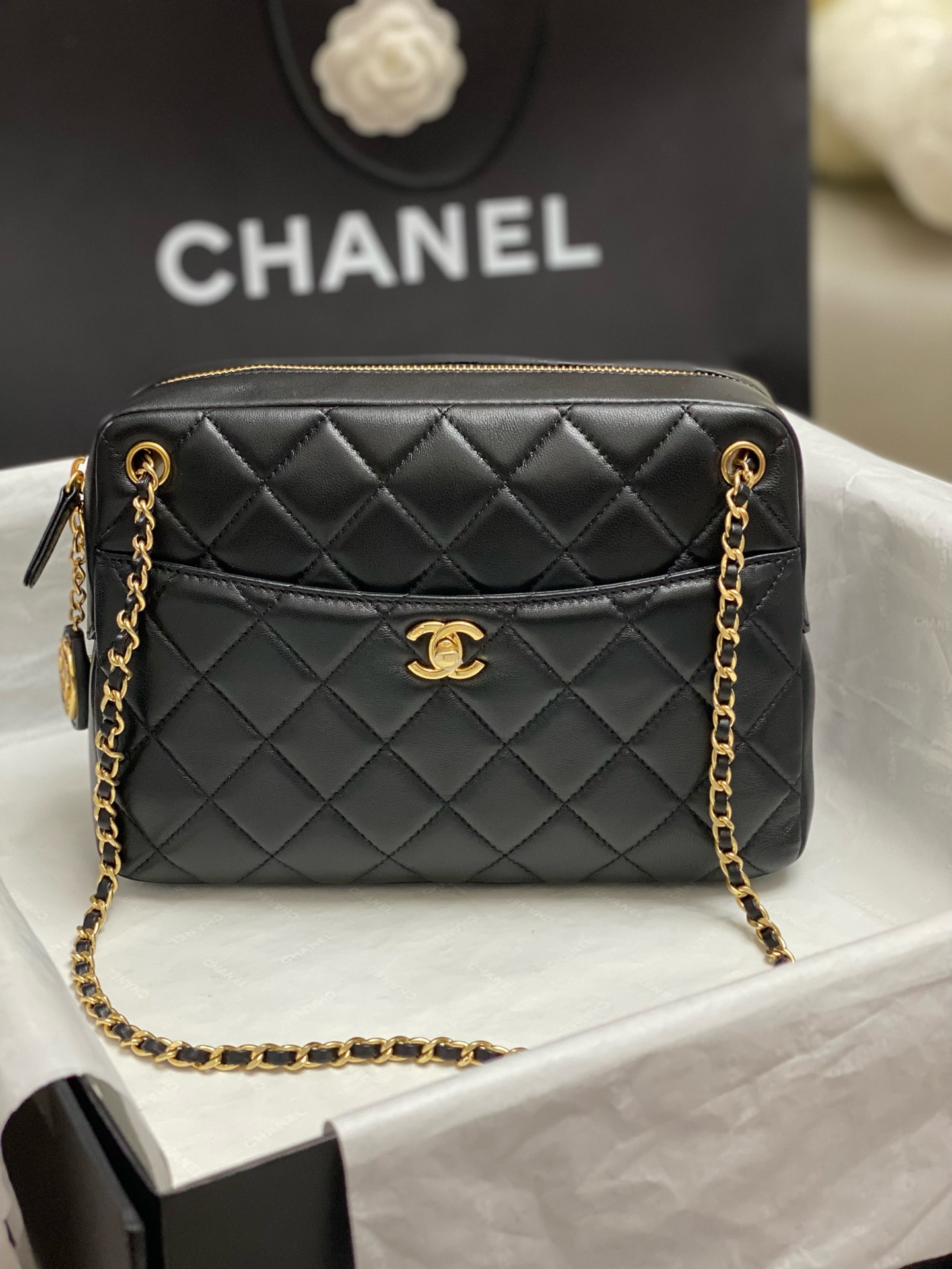 Prada Re-Nylon and Leather Shoulder Bag