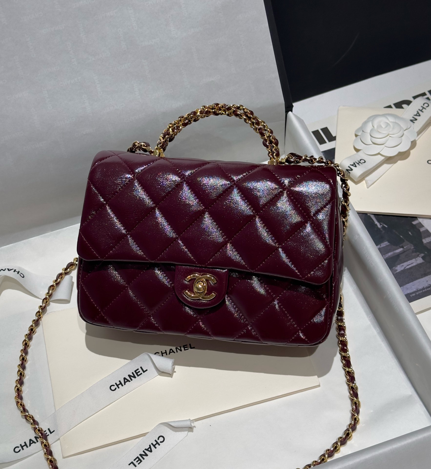 Chanel Small Flap Bag With Top Handle