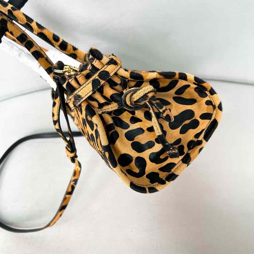 Prada Medium Leather Handbag Leopard Print Prada Medium Leather Handbag Leopard Print