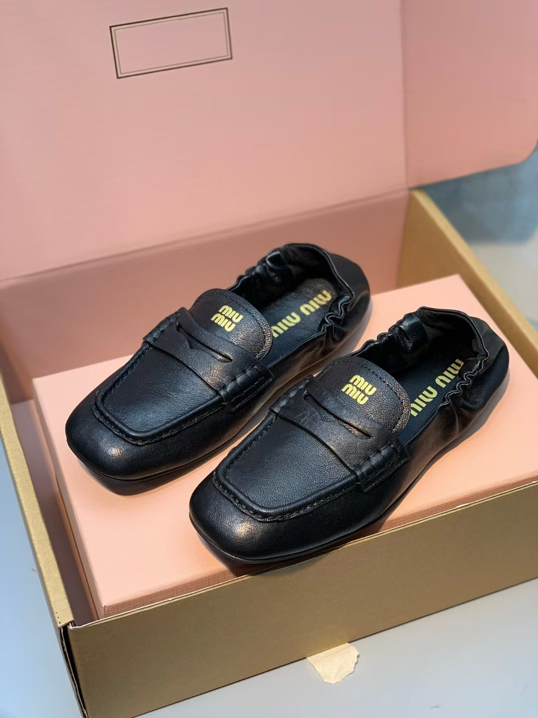 Miu Miu Nappa Leather Loafers