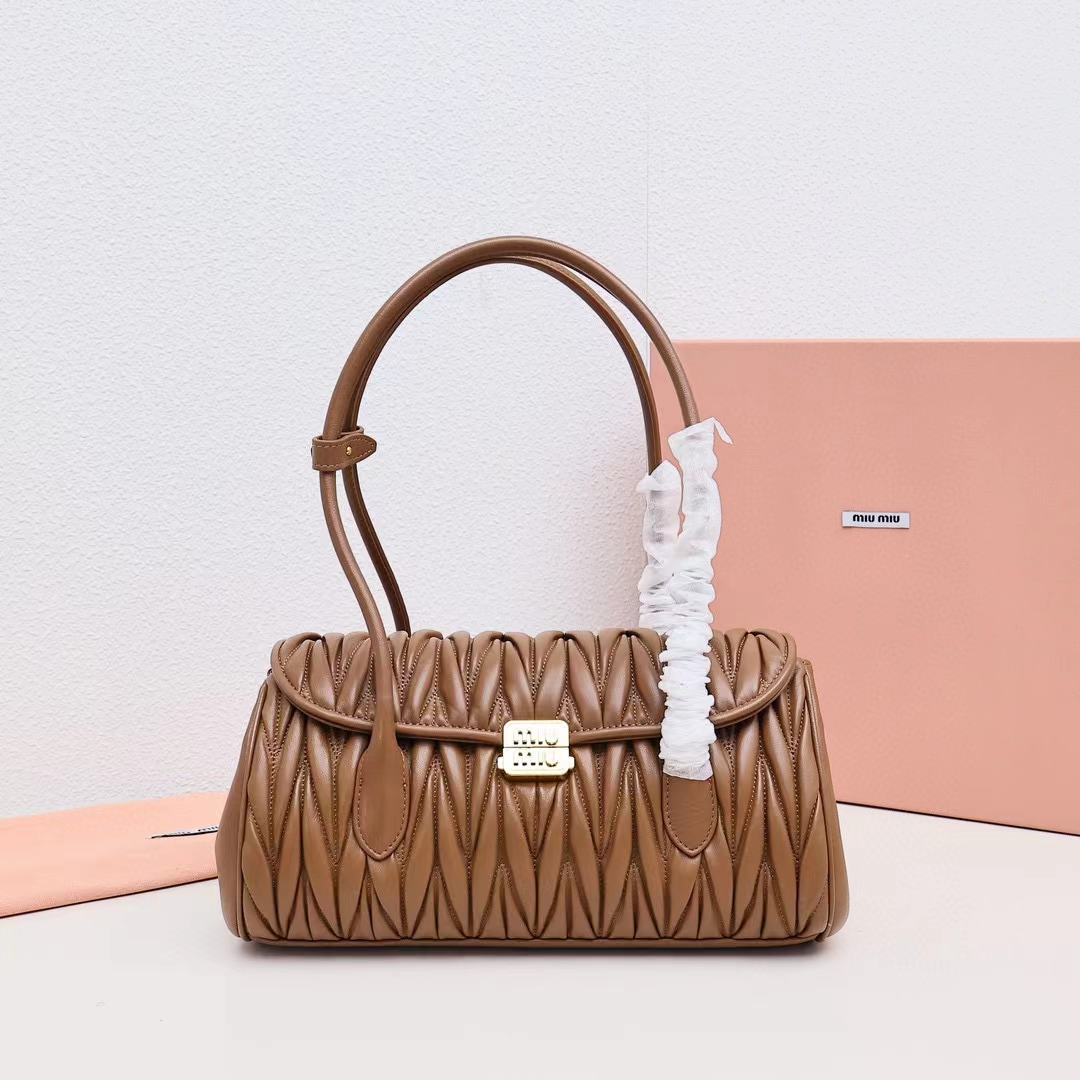 Miu Miu Matelassé Nappa Leather Shoulder Bag