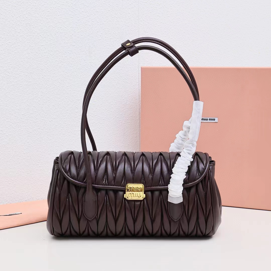 Miu Miu Matelassé Nappa Leather Shoulder Bag