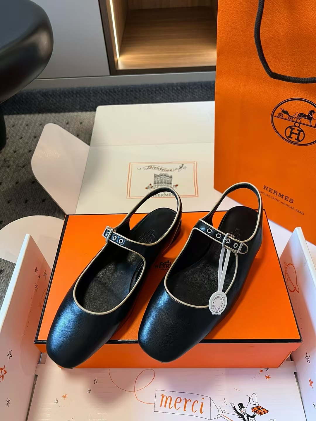 Hermes Kleo Slingback
