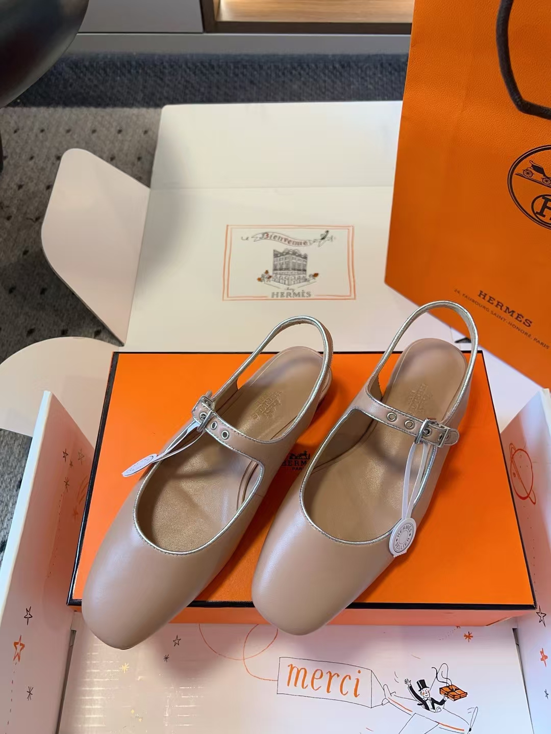Hermes Kleo Slingback
