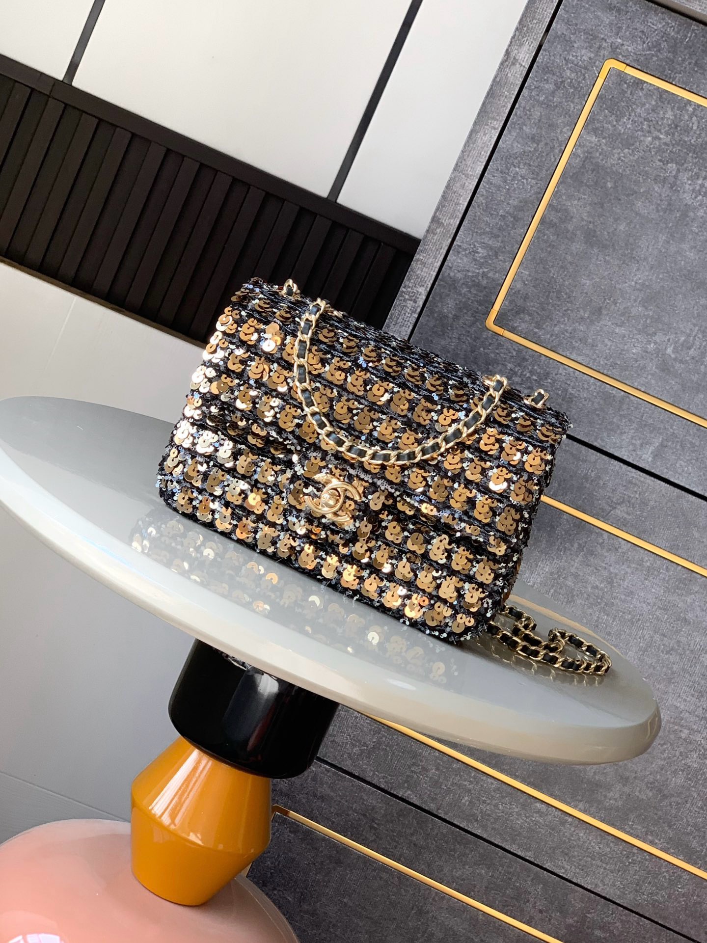 Chanel Mini Sequins Flap Bag