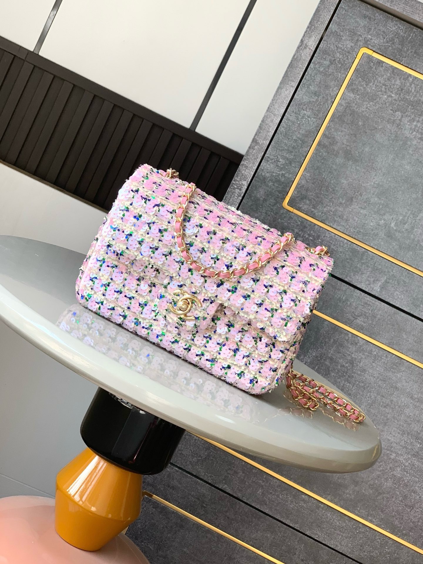 Chanel Mini Sequins Flap Bag