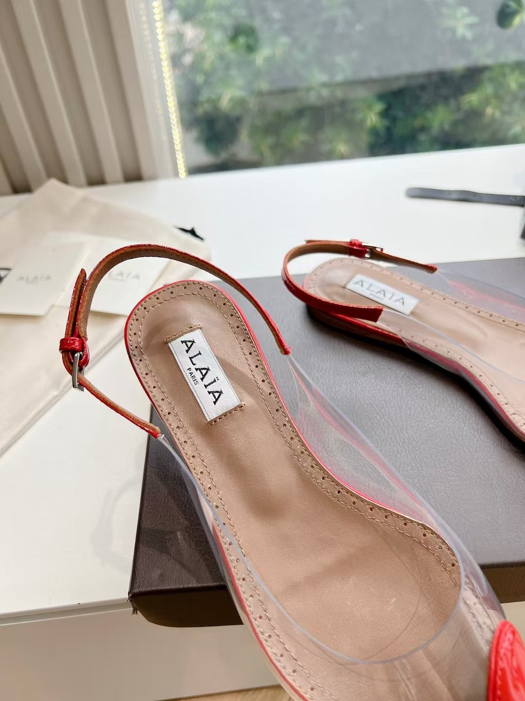Alaia Le Couer Flat Slingback Alaia Le Couer Flat Slingback