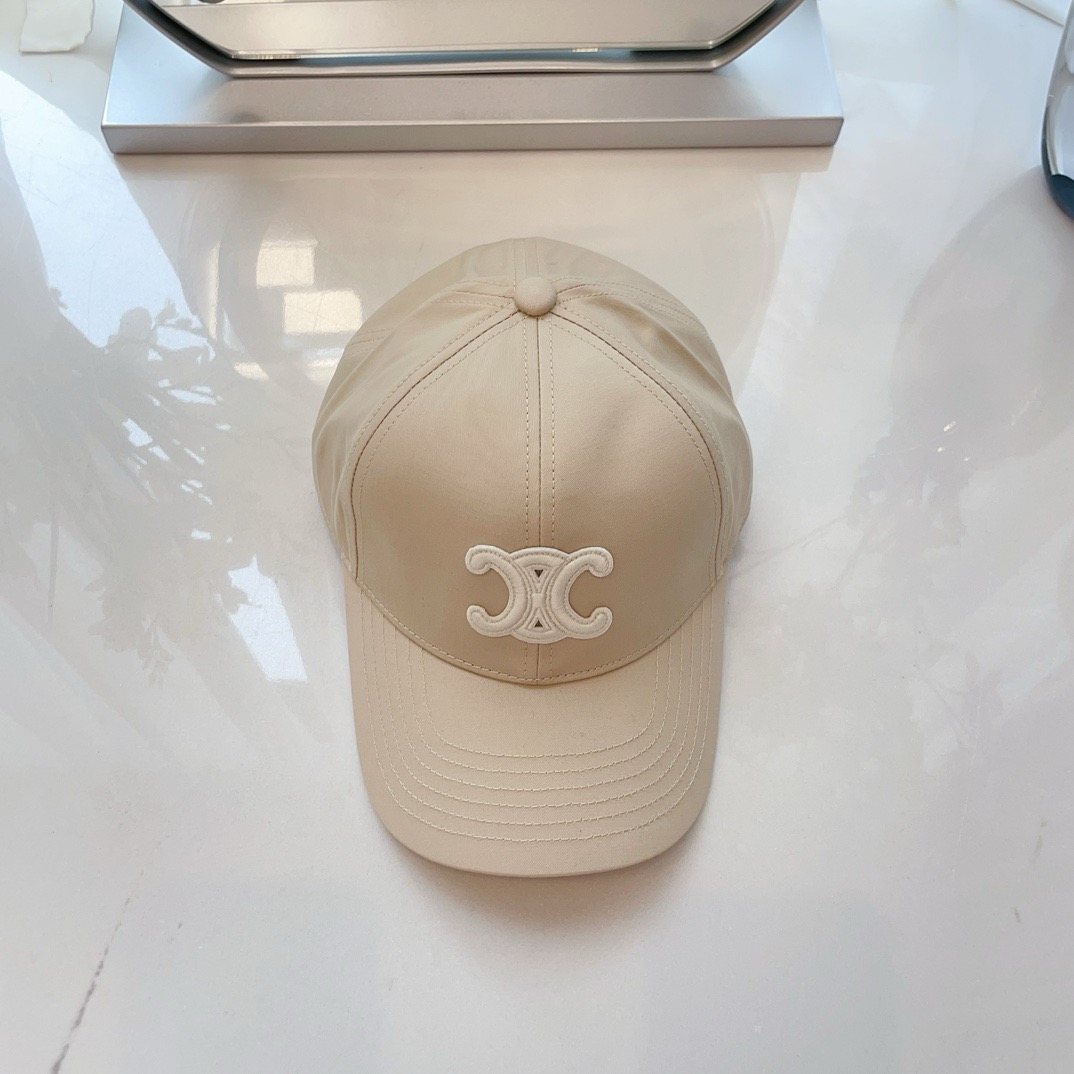 Celine Triomphe Baseball Cap In Cotton
