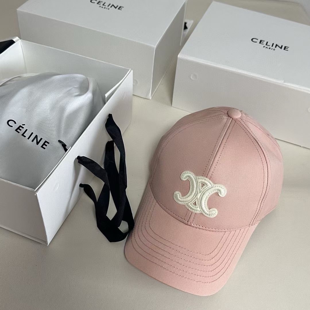 Celine Triomphe Baseball Cap In Cotton