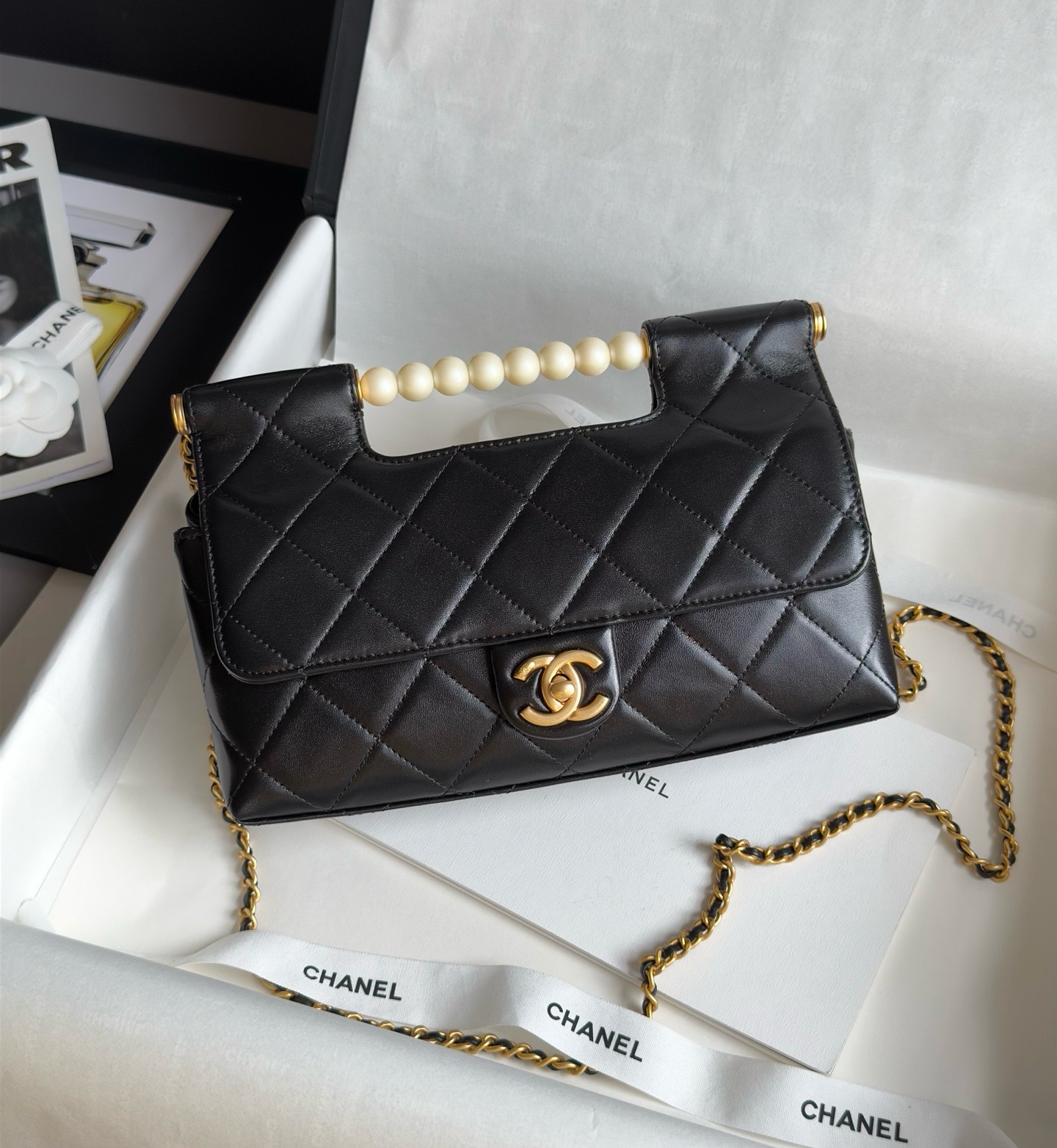 Chanel Flap Bag With Top Handle