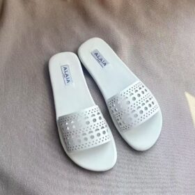 Alaia Perforated Flat Sandal