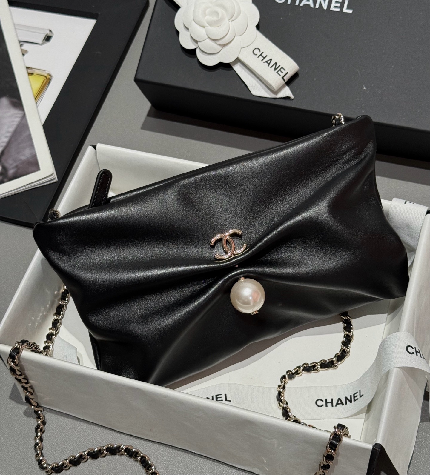 Chanel Classic Double Flap Medium Caviar Yellow