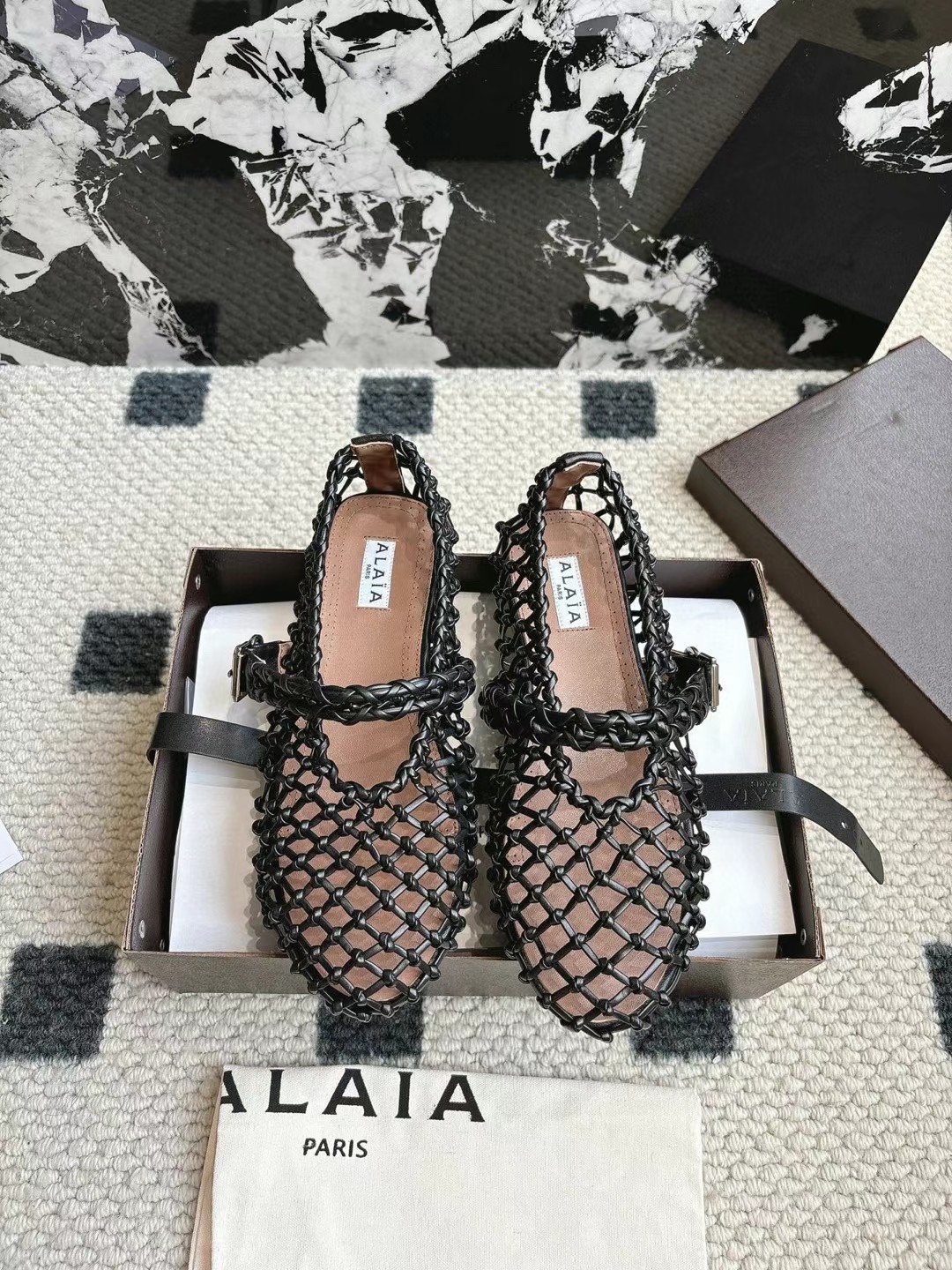 Valentino VLogo Raffia Sandals