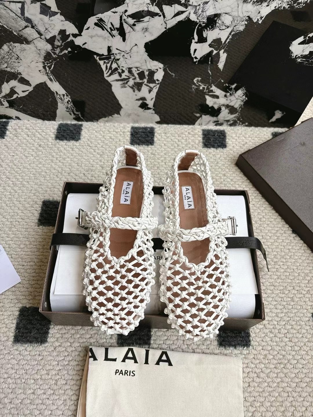 Valentino VLogo Raffia Sandals