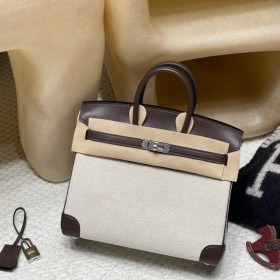 Celine Striped Couffin Panier Raffia Tote
