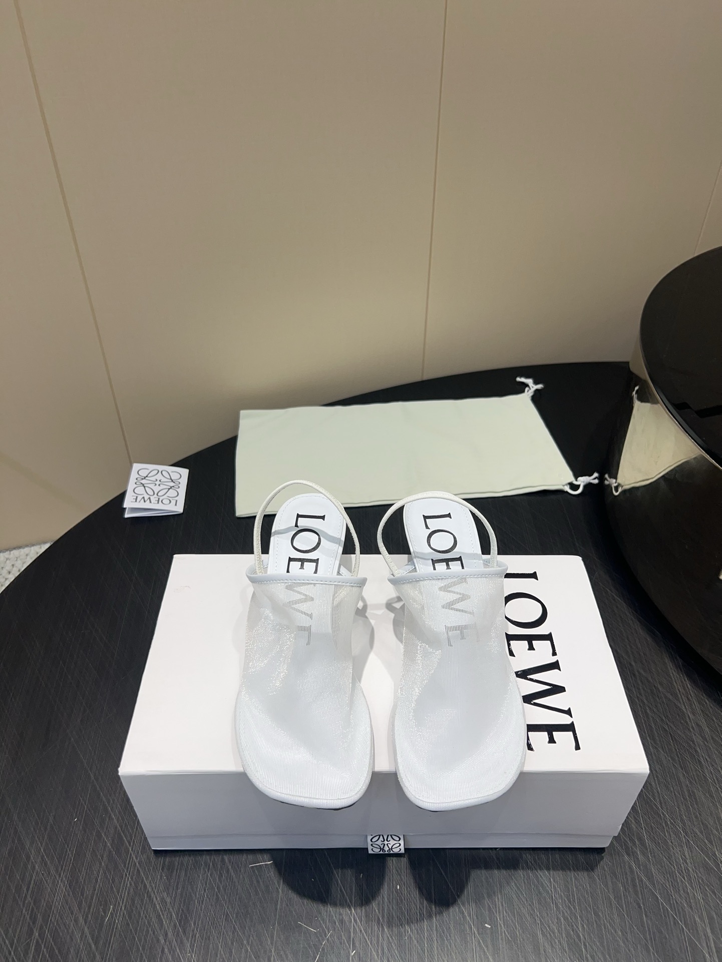 Loewe Petal Slingback Heel Sandal