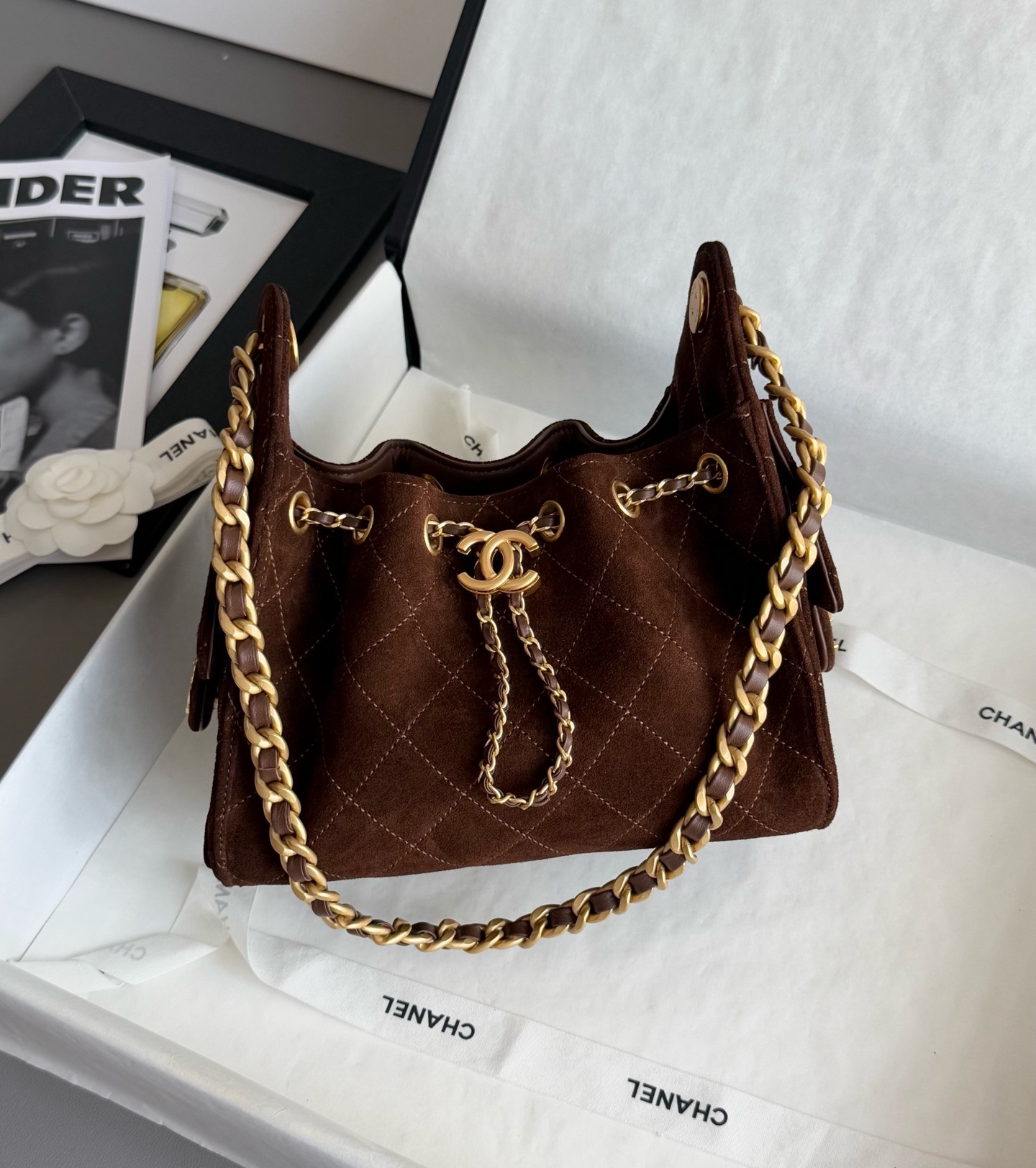The Row India 10 Bag in Leather