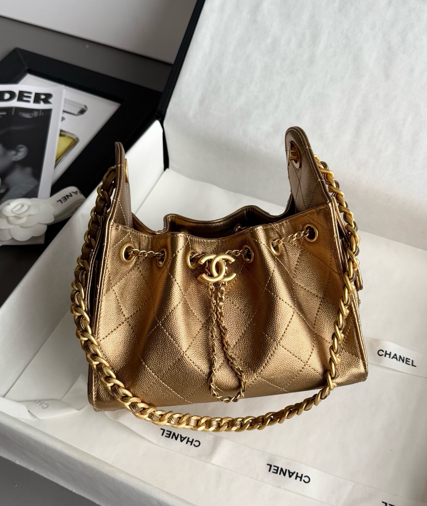 The Row India 10 Bag in Leather
