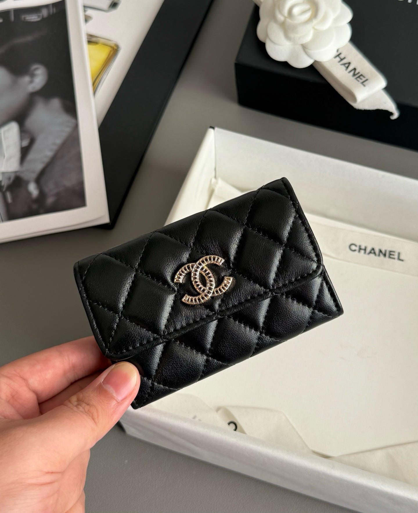 Chanel Flap Card Holder