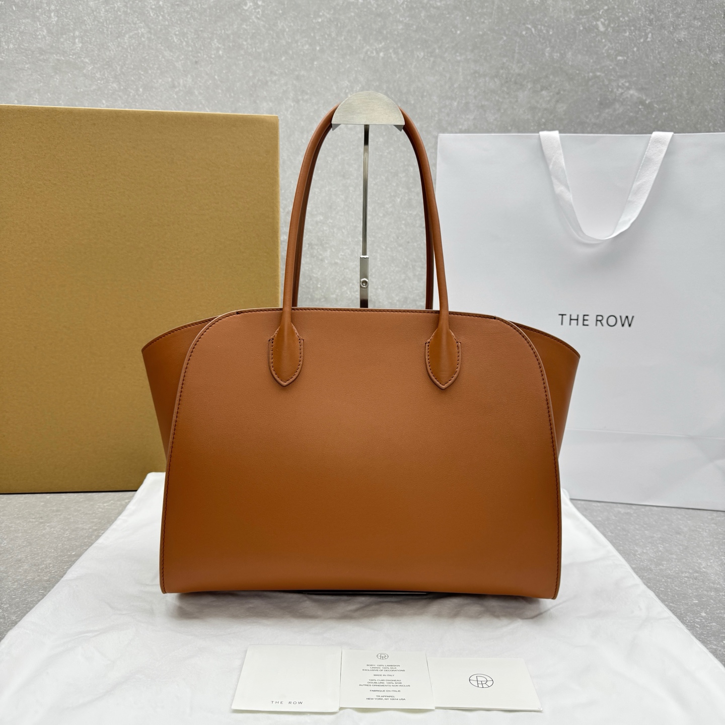 The Row Marlo 17 Bag in Leather The Row Marlo 17 Bag in Leather