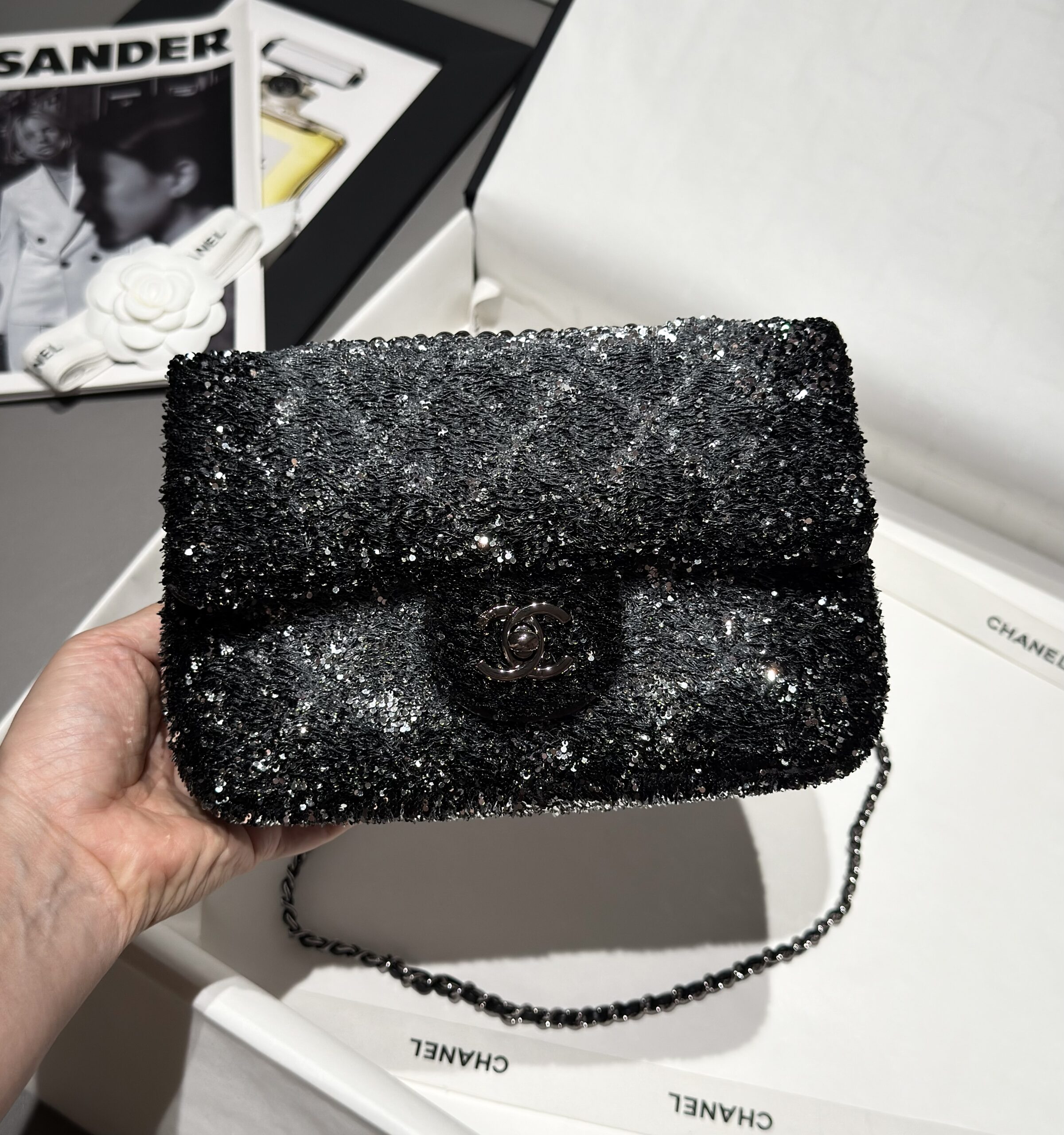 Chanel Mini Sequins Flap Bag