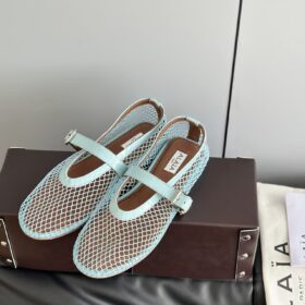 Alaia Fishnet Ballet Flats