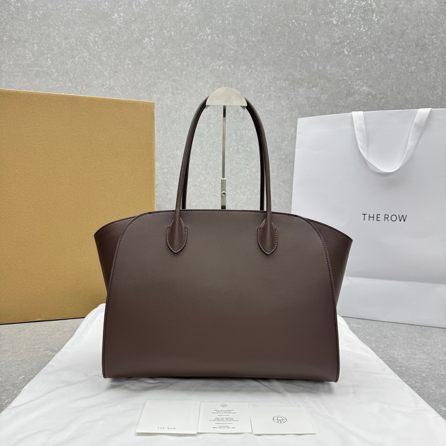 The Row Marlo 12 Bag in Leather