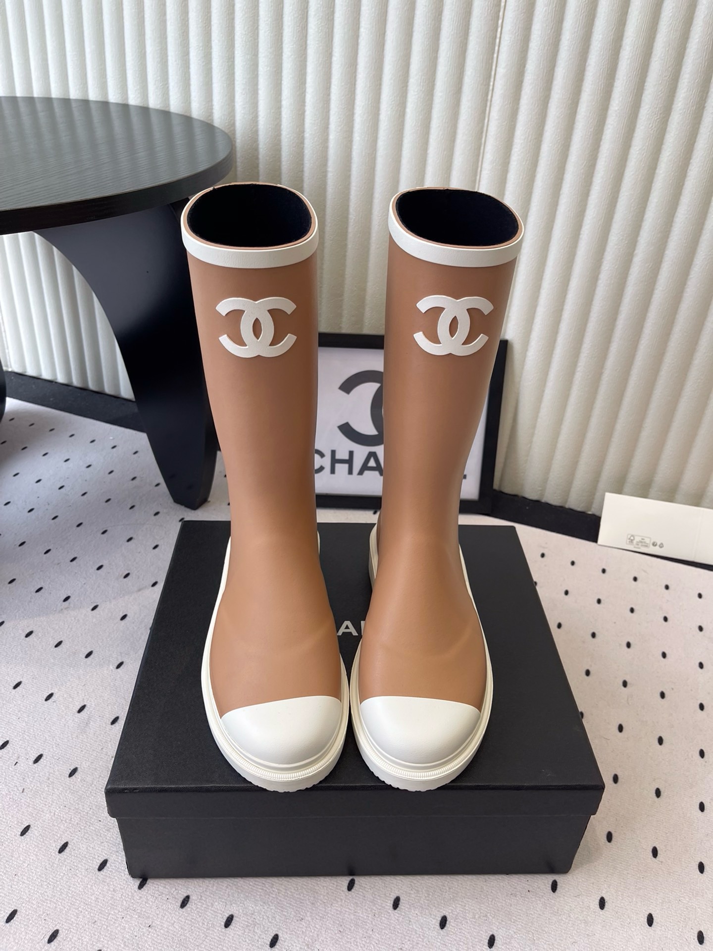 Chanel Rain Rubber Boots