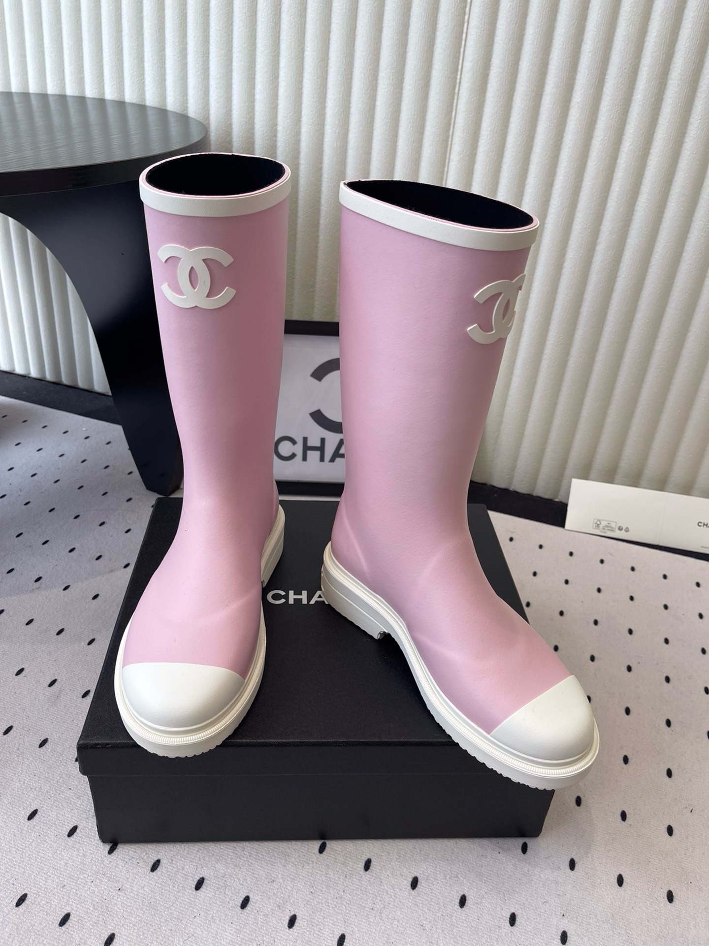 Chanel Rain Rubber Boots Chanel Rain Rubber Boots