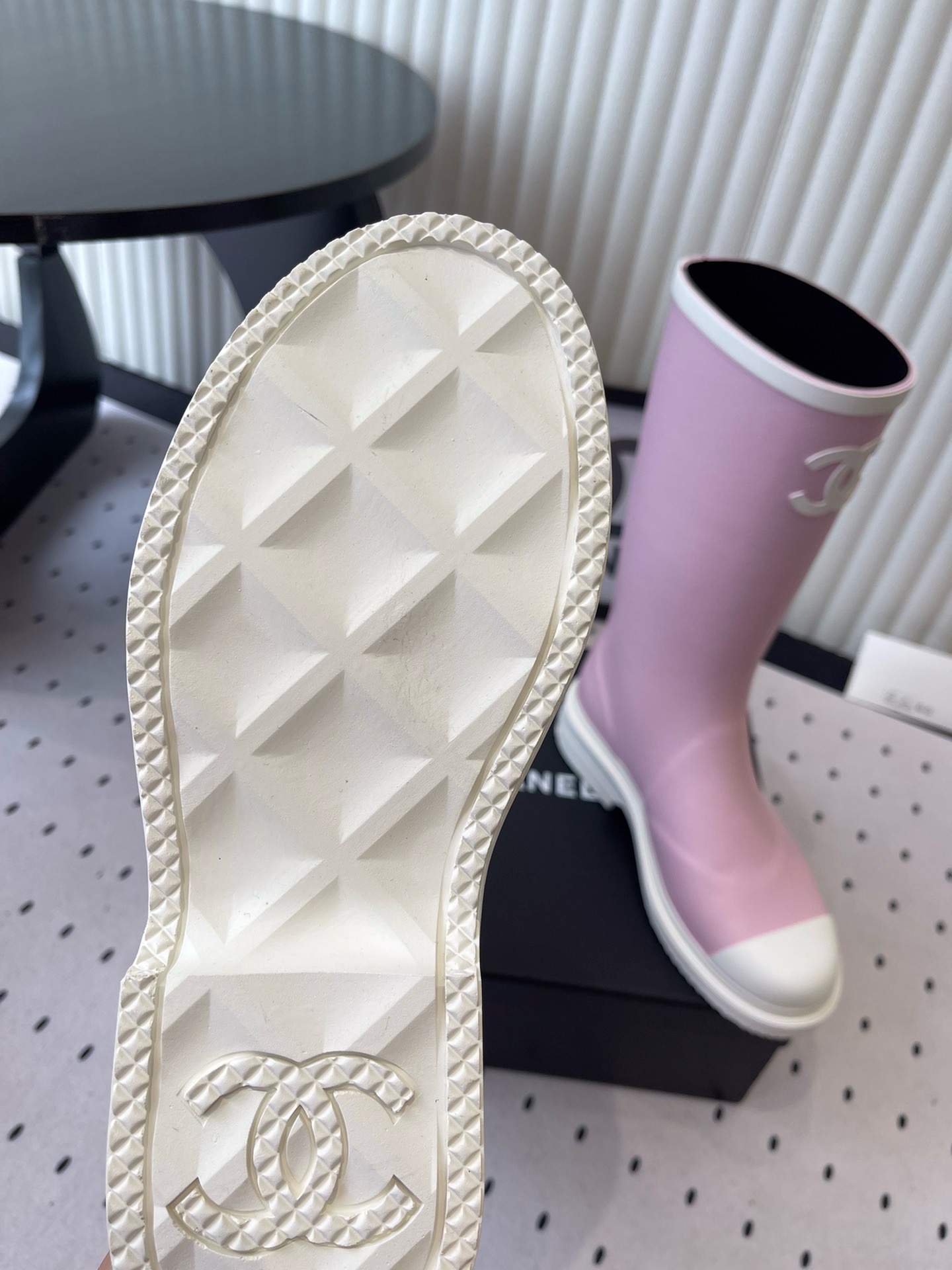 Chanel Rain Rubber Boots Chanel Rain Rubber Boots