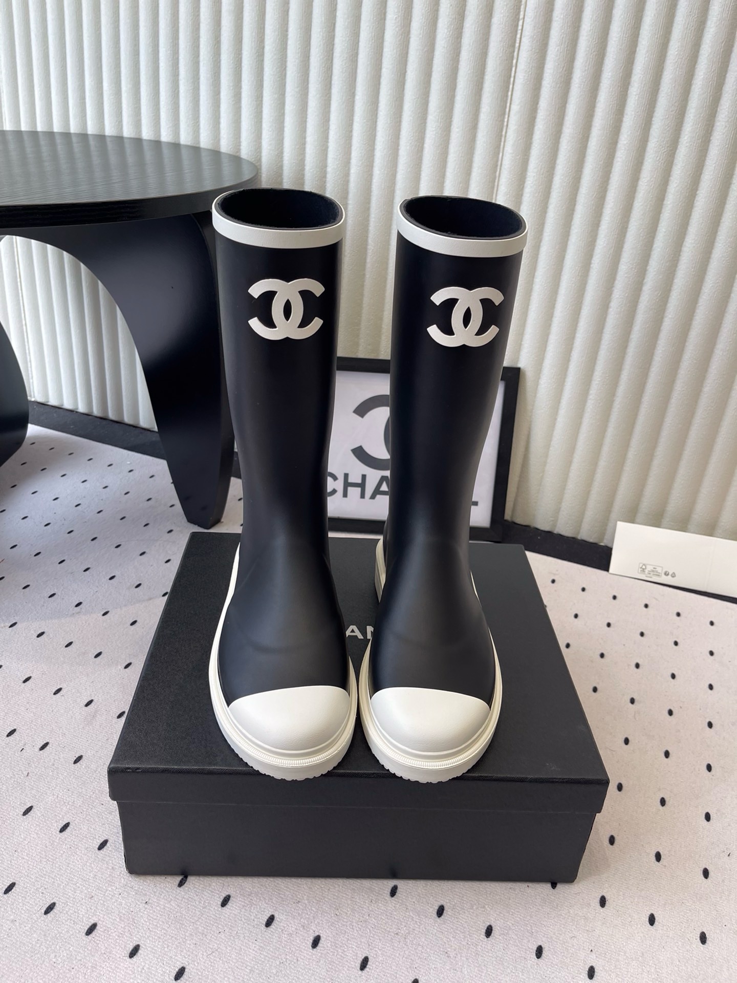 Chanel Rain Rubber Boots