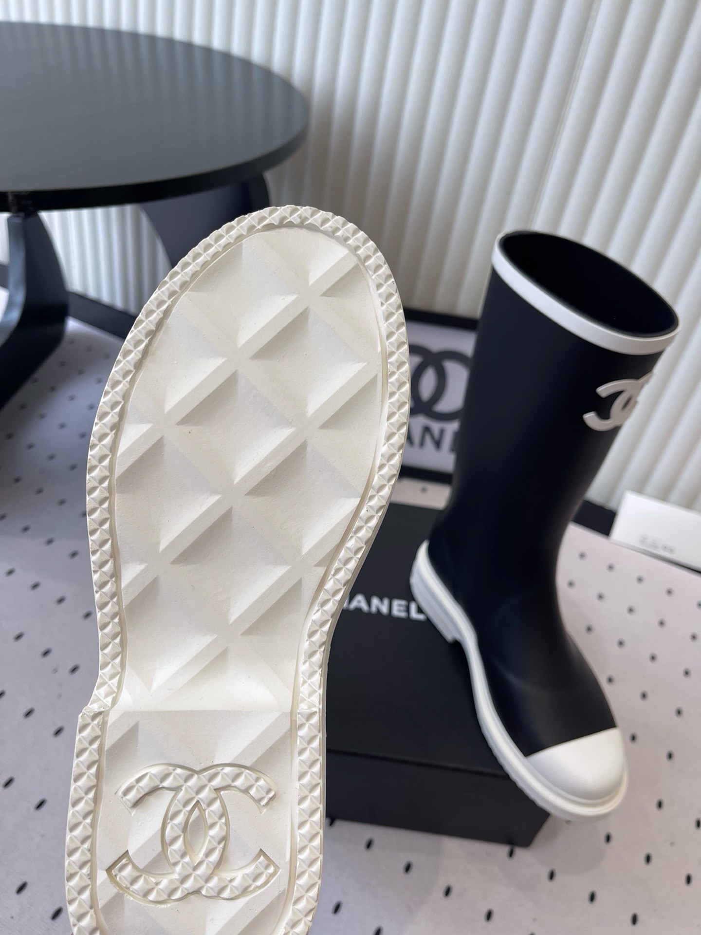 Chanel Rain Rubber Boots Chanel Rain Rubber Boots