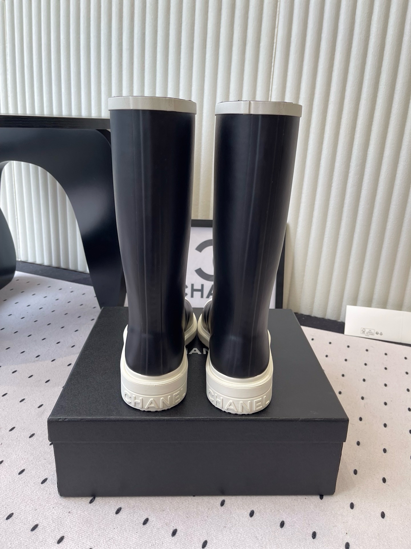 Chanel Rain Rubber Boots Chanel Rain Rubber Boots