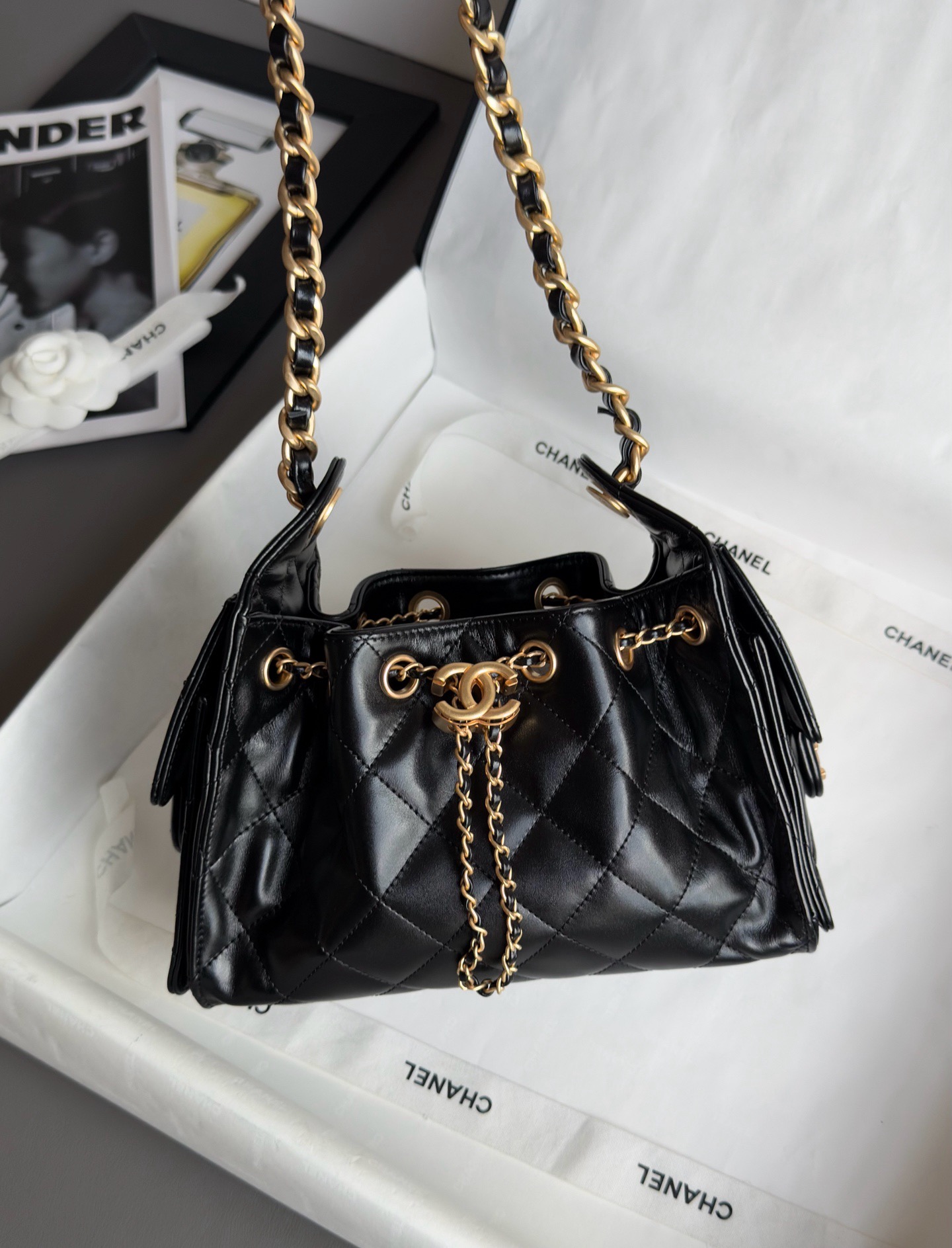 Chanel Large Flap Bag With Top Handle