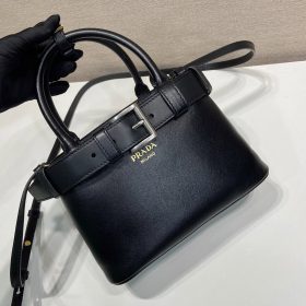 Prada Buckle Small Leather Bag with Belt