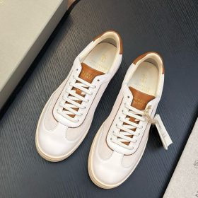 Brunello Cucinelli Suede and Polished Calfskin Sneakers