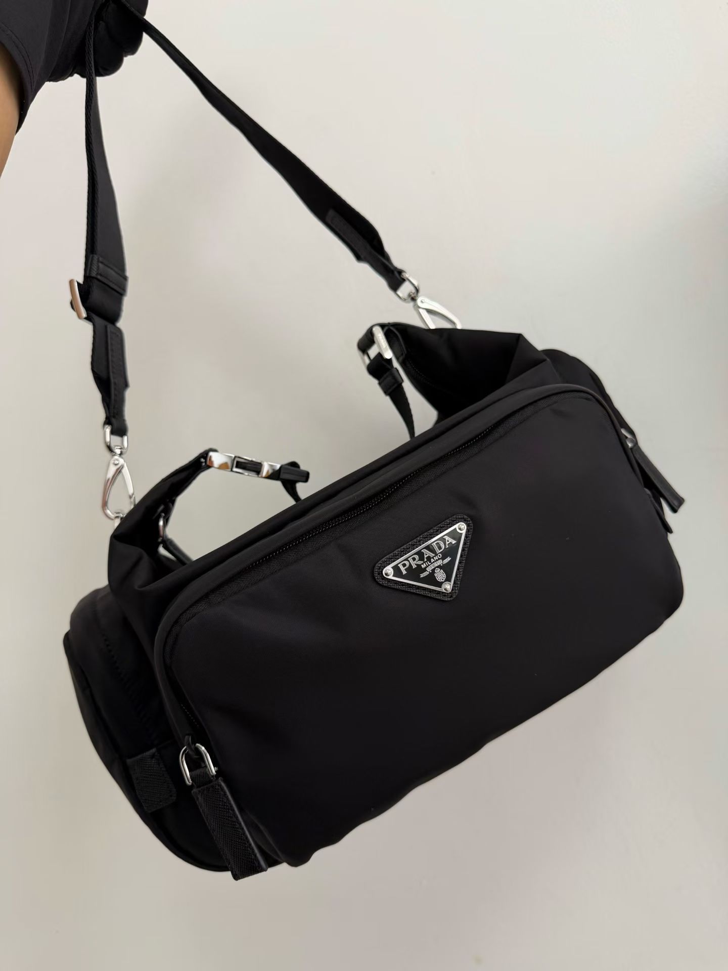 Prada Re-Nylon and Saffiano Leather Shoulder bag
