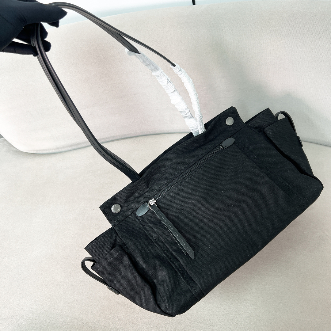 Prada Large Route Bag in Canvas and Leather Prada Large Route Bag in Canvas and Leather