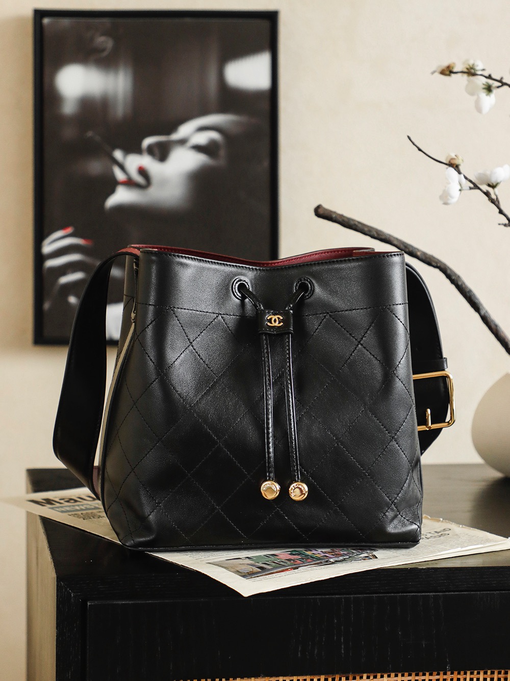 Chanel Flap Bag With Top Handle