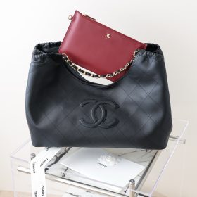Chanel Clutch With Leather Strap